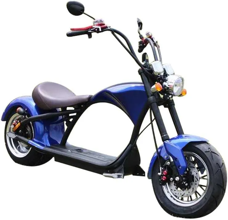CRONY X1 Harley Electrocar car Citycoco Fat Tire Electric motorcycle | Blue