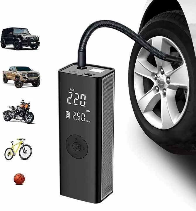 CRONY C0504023-5 Portable Electric Air Inflator Smart Touch Tyre Inflator Electric Portable 12V Air Compressor Pump