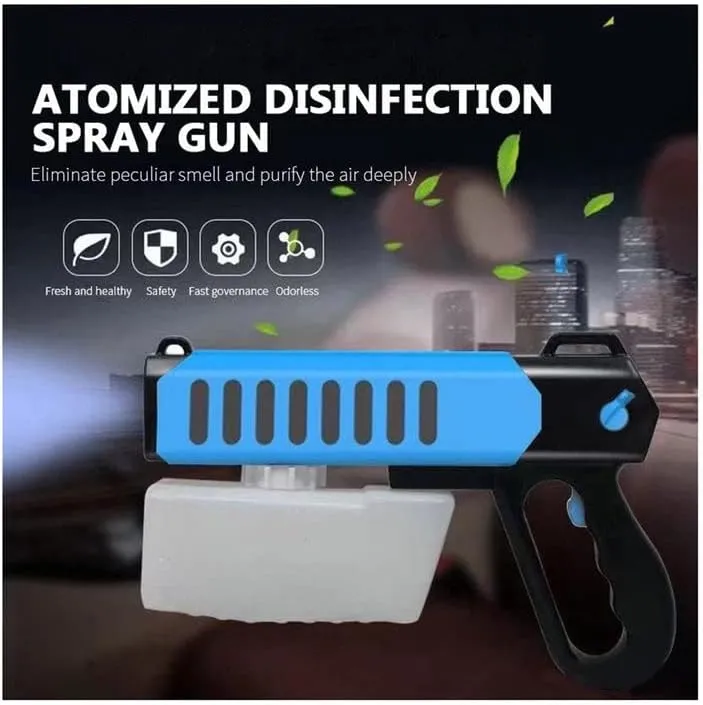 CRONY Rz-W2 Electric Disinfecting Gun Nano Atomized Blue Light Disinfection Spray (Blue) 299mm*189mm*65mm