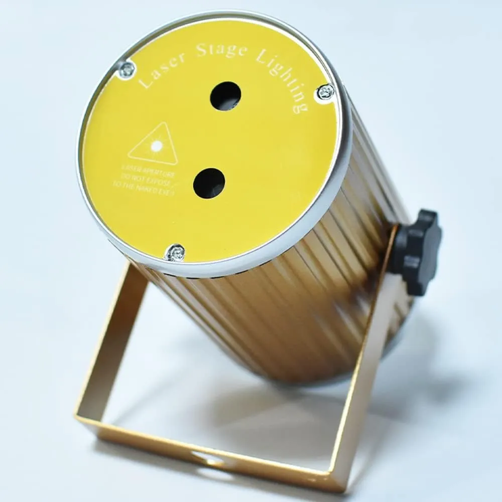 CRONY Double Hole Cylinder Laser Lamp Usb Laser Light Star Light Strobe Laser Light