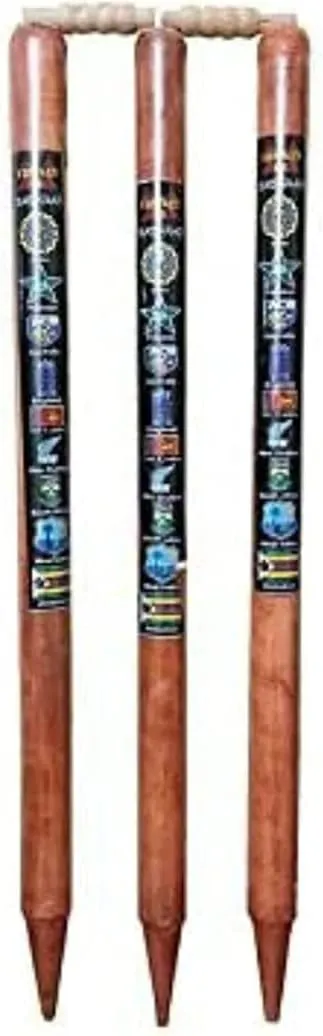 Kalindri Sports Cricket Wooden Stumps - Wickets of 3 Stakes - Image 1