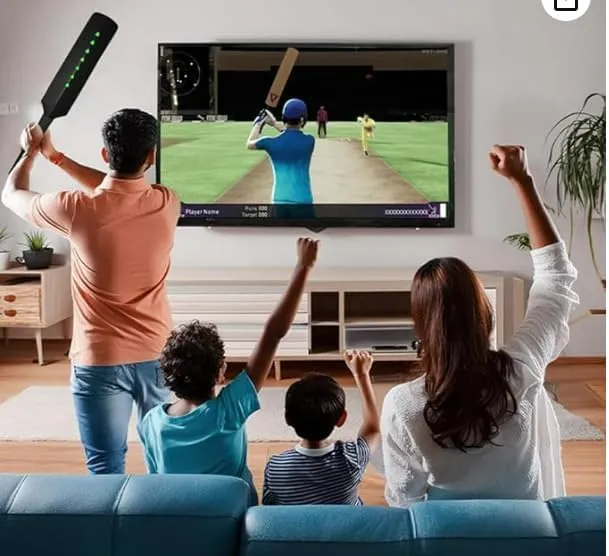 Merlin Metashot Augmented Reality Smart Cricket Bat with Game Compatible with TVs, PC/Mac, iOS/Android, Tabs/iPad