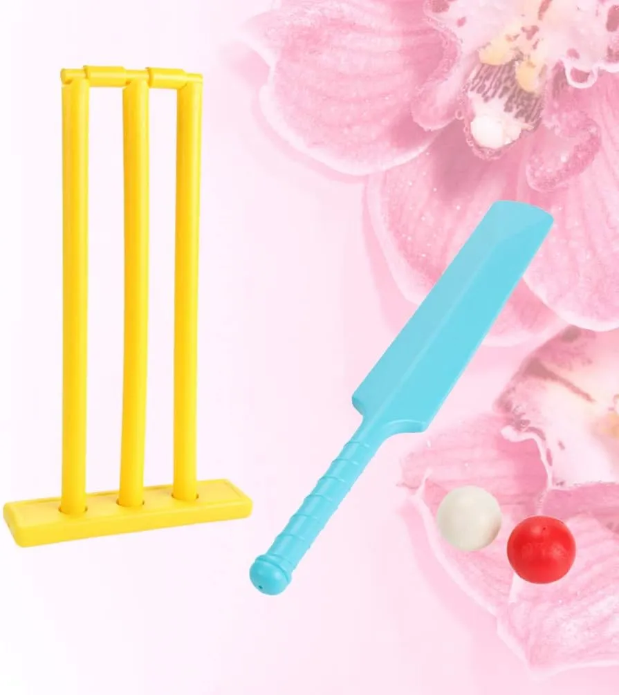 TOYANDONA Cricket Set for Kids Beach Cricket Equipment Cricket Sports Game Set Ball Game Set for Backyard Family Sports Gameï¼ˆRandom Color)