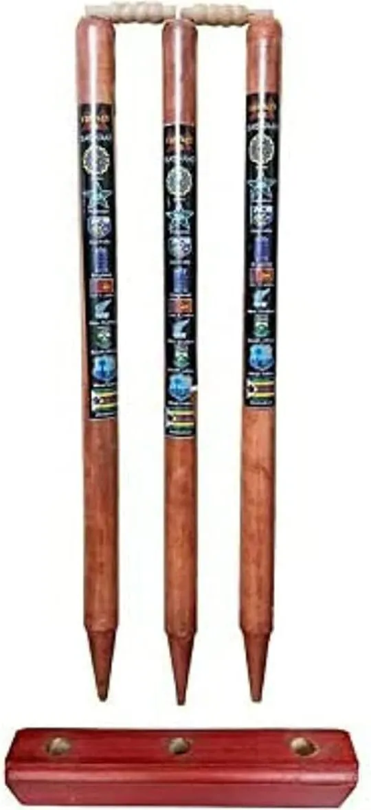 Kalindri Sports Cricket Wooden Stumps - Wickets of 3 Stakes - Image 2