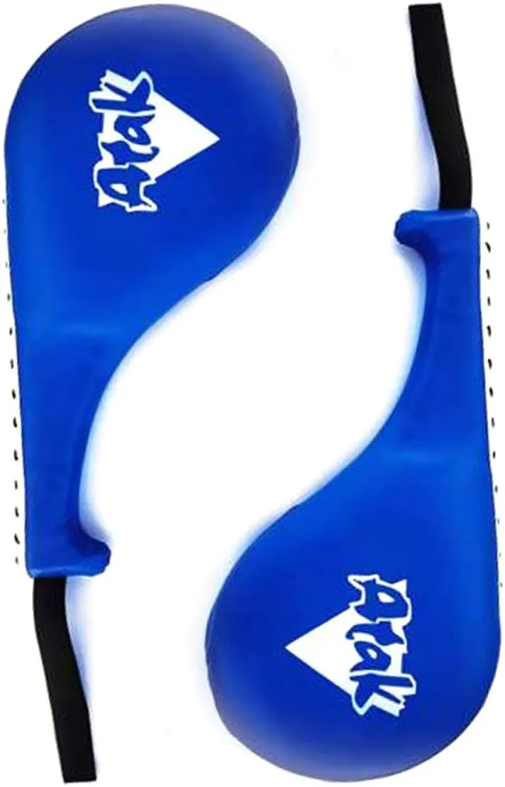 2 Pack Taekwondo Kick Pads Target Training Paddle, Karate Kickboxing Punch Pad Durable Double Strike Boxing Kicking Target, Sanda Martial Arts Kick Practice Equipment Sparring Gear for Kid Youth Adult