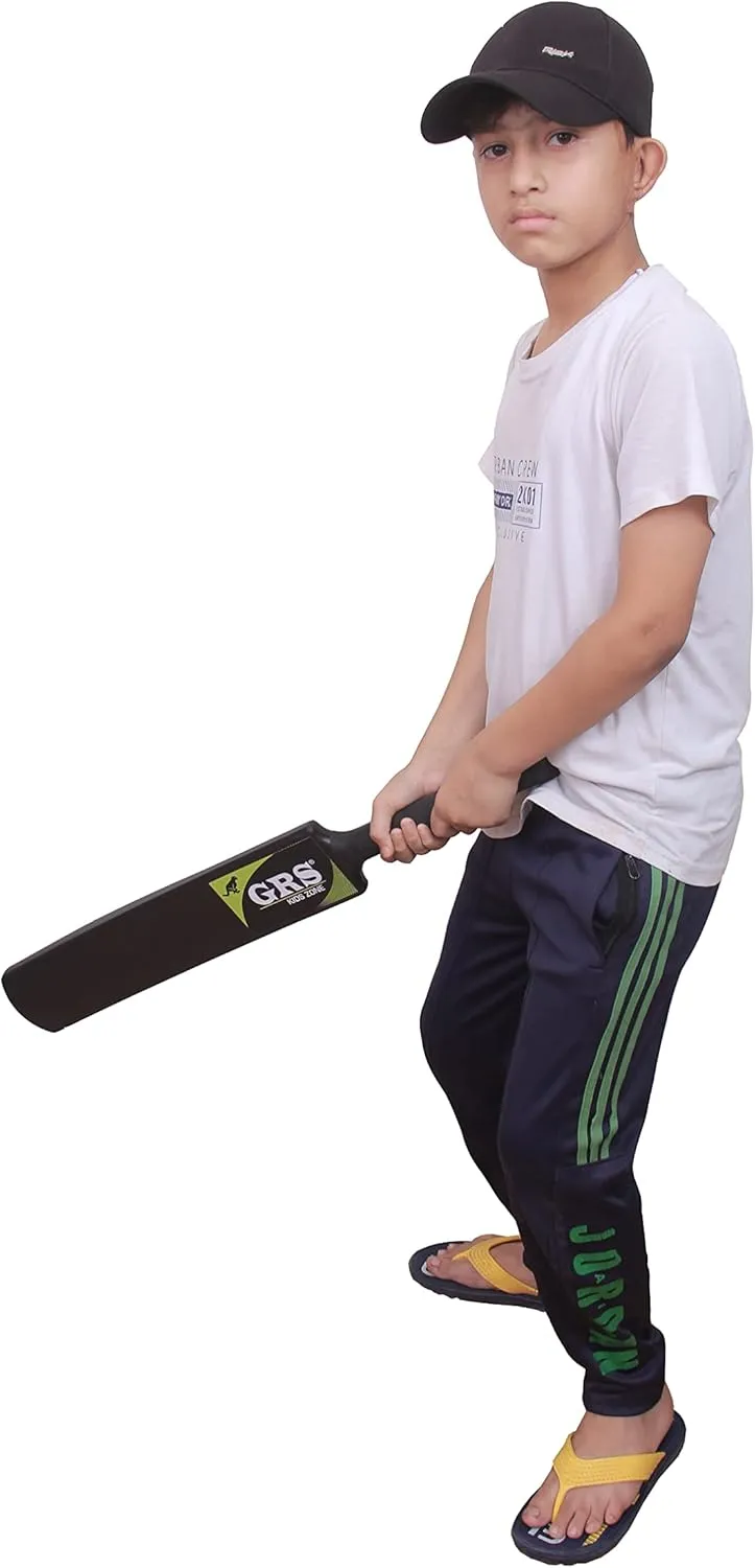 GRS Kids Zone Heavy Grade Strong Plastic Cricket Bat with Wicket Set & 1 Tennis Ball for Kids (Size 3, Age 6-10 Year Old Kids), Strong Plastic - Image 3