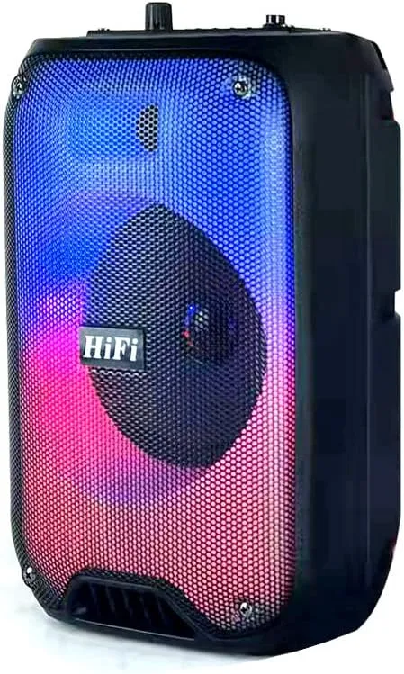 CRONY Rx-6168 Speaker Portable Blututh Speaker Dancing Speaker With Flame Light 10W Party Outdoor Speaker