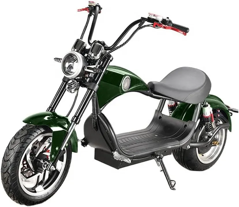 CRONY X1 Harley Electrocar car With BT Speaker 65KM/H Electrocar car Citycoco Fat Tire Electric motorcycle | Bike | Motorcycle | Electric Bike | Green