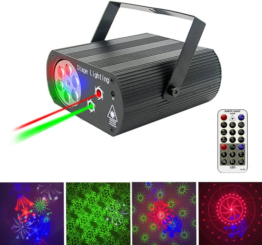 CRONY Voice Control Christmas Light Led Snowflake Laser Light Pattern Light Outdoor Party Light Decoration Light Ktv Stage Light