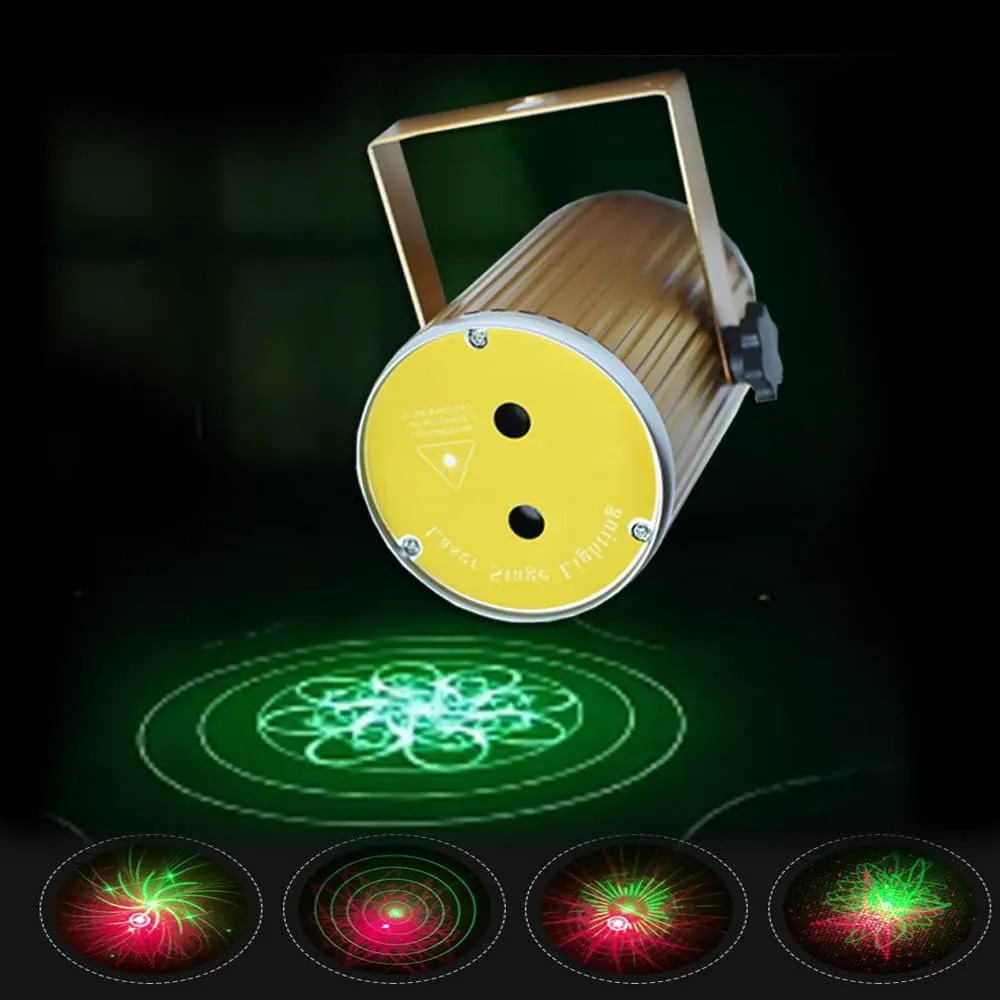 CRONY Double Hole Cylinder Laser Lamp Usb Laser Light Star Light Strobe Laser Light