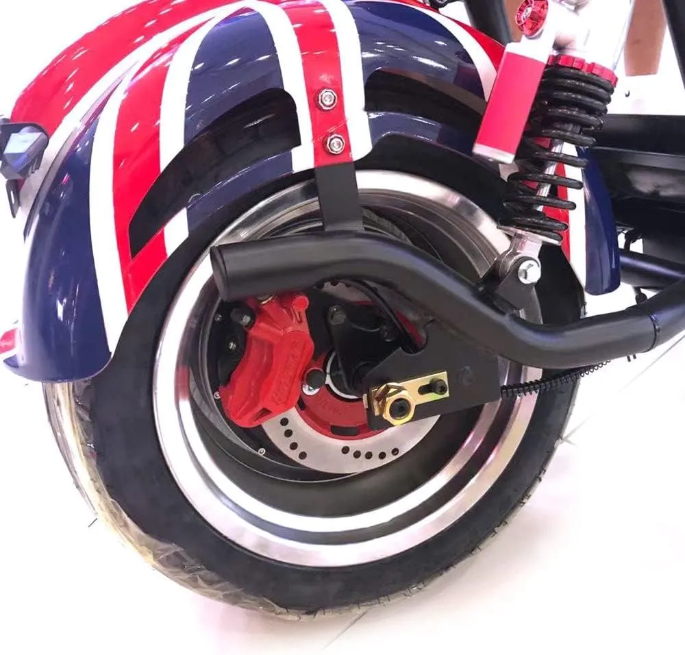 CRONY X1 Harley Electrocar car Citycoco Fat Tire Electric motorcycle | Bike | Motorcycle | Electric Bike | National flag 200 x 90 x 125 cm