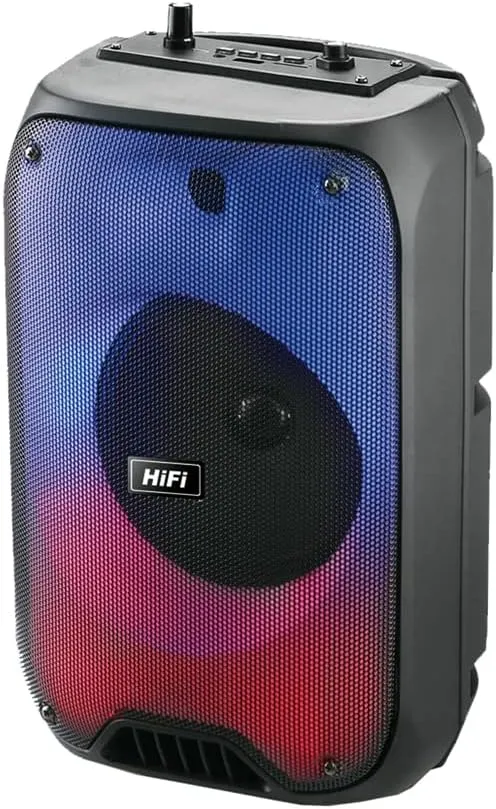 CRONY Rx-6168 Speaker Portable Blututh Speaker Dancing Speaker With Flame Light 10W Party Outdoor Speaker