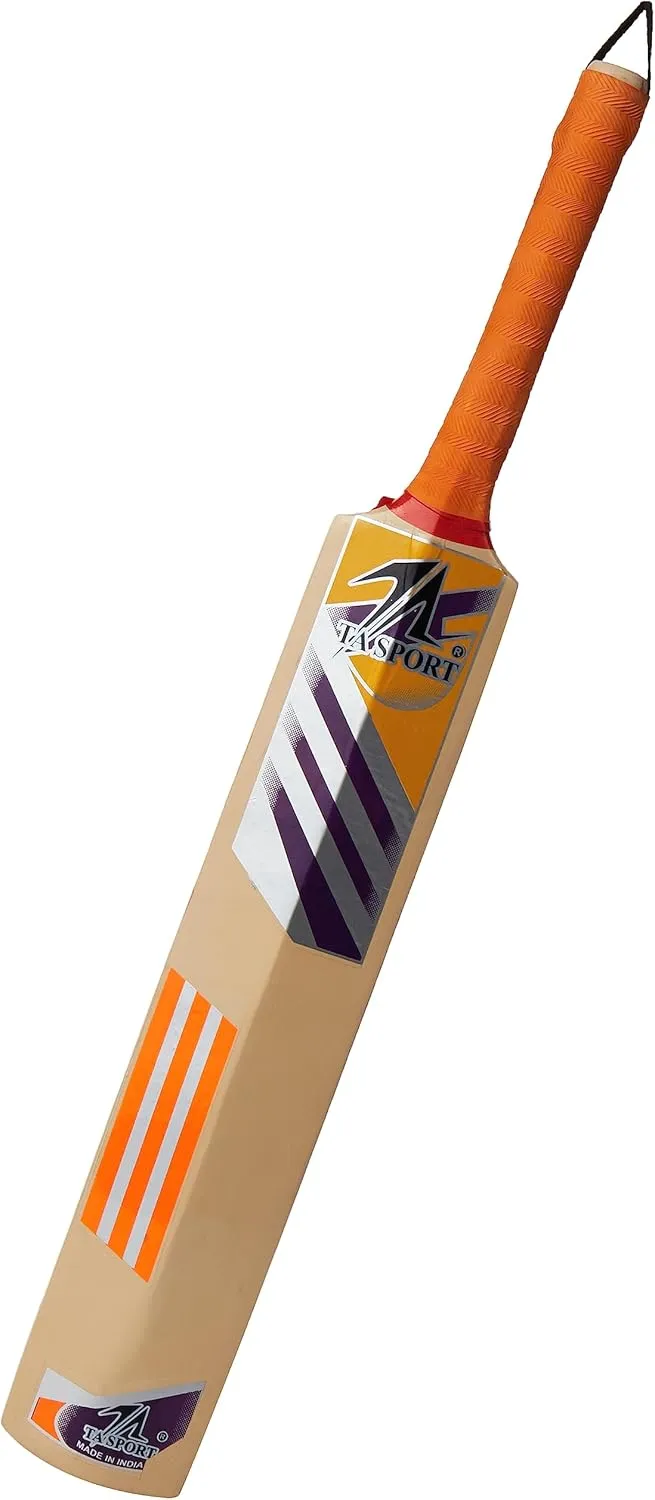 Leader Sport TA Sport Jr Cricket Bat for Soft Ball Play, Deco Finished