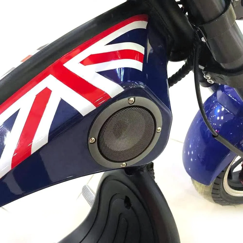 CRONY X1 Harley Electrocar car With BT Speaker 65KM/H Electrocar car Citycoco Fat Tire Electric motorcycle | Bike | Motorcycle | Electric Bike | RED spider