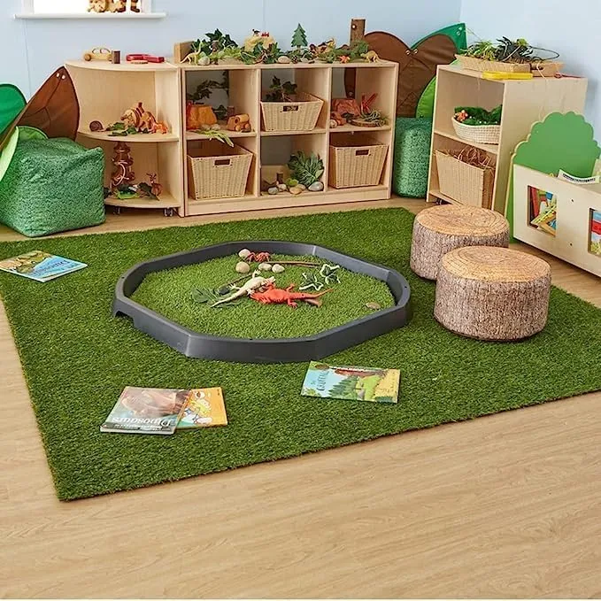 Makeup Toy 30mm Artificial Grass Turf Carpet – Realistic Green Synthetic Lawn for Home, Garden, Patio, Playground & Pool Area – Thick Fake Grass Mat for Pets & Outdoor Decoration (2 X 3 Meter)