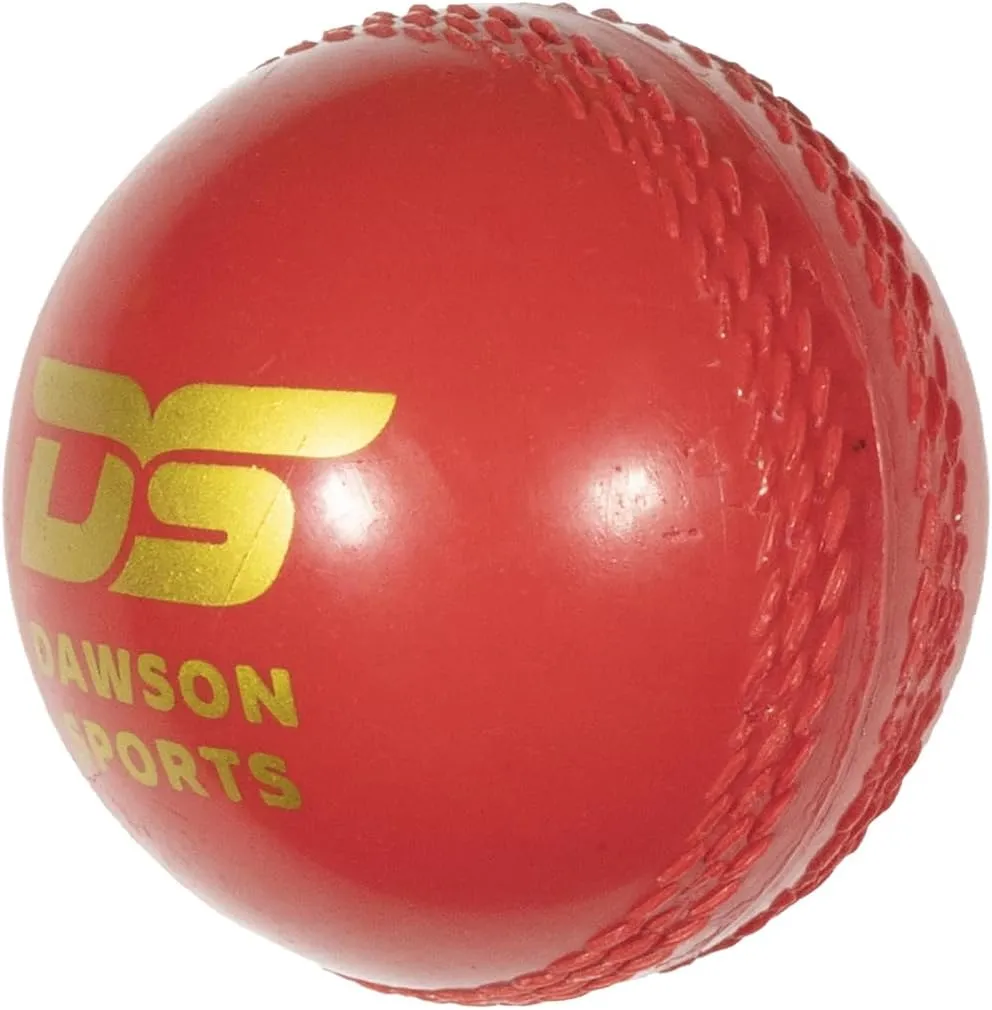 Dawson Sports Cricket Practice Balls, PVC Synthetic Rubber, Red