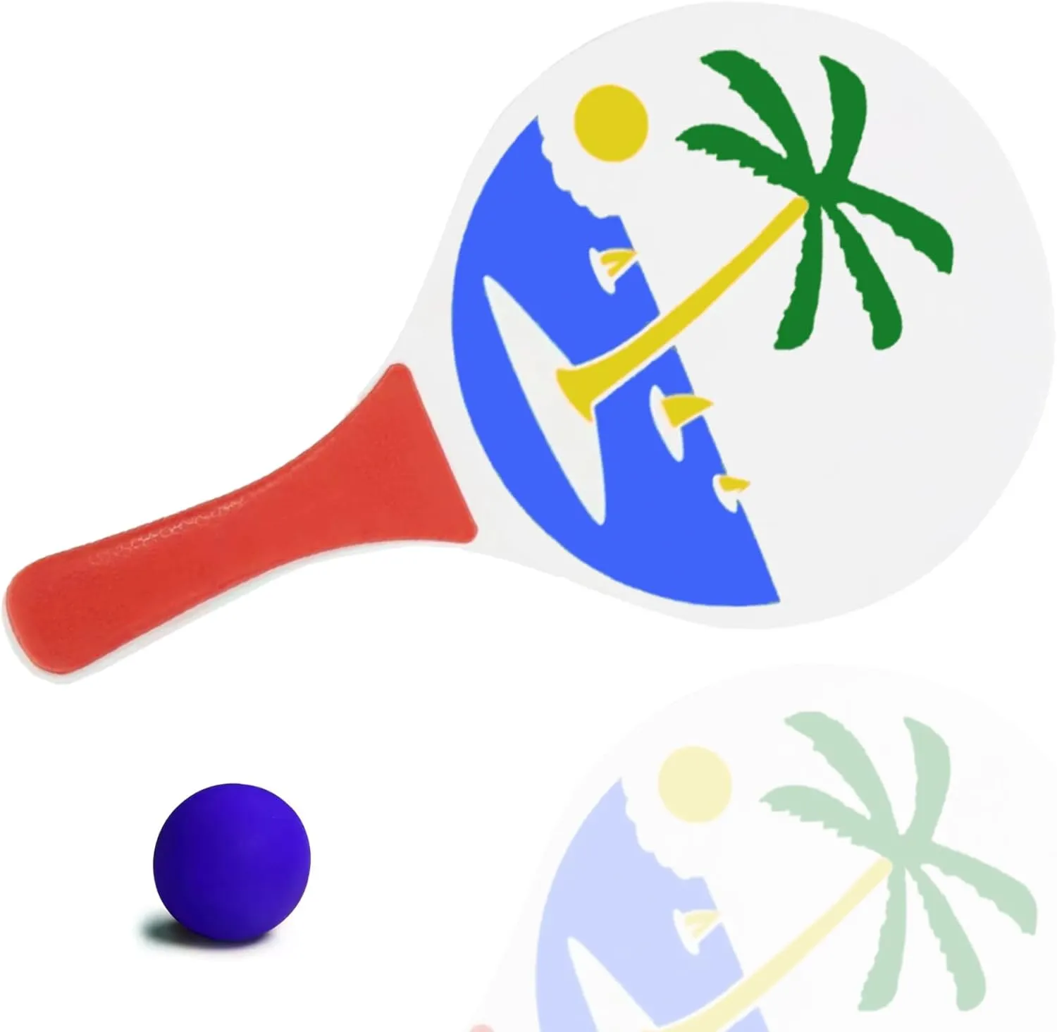 VersaMarts Fun Cricket & Badminton Racket Set with Ball – 5MM Poplar Wood, Indoor & Outdoor Play