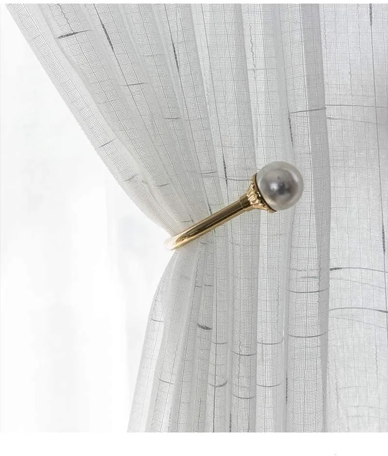 TTS Sheer Bedroom Curtains (Silver Silk) 270x300cm