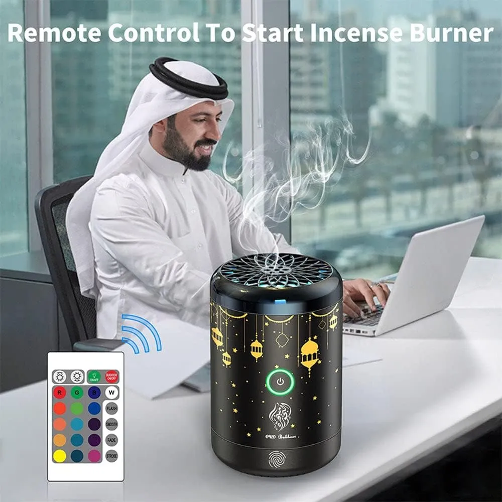 CRONY BK-25 Bukhoor Burner Electric Incense Burner with 16 Light Colors Dukhoon