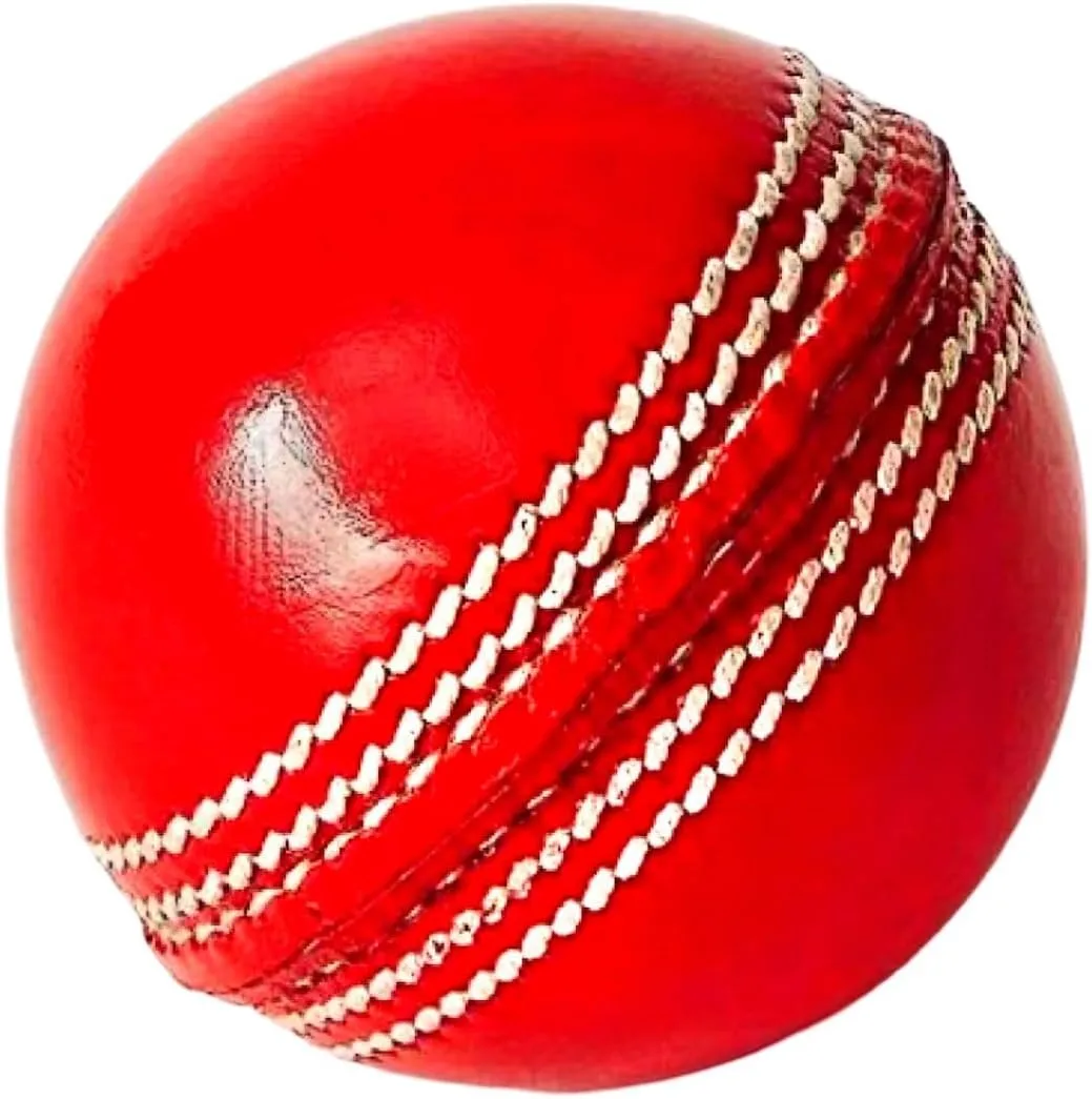 EMAAN® Cricket Hard Ball, Sports Leather Cricket Balls 156 Grams | 4 Piece Construction Hand Stitched Play Crickets Games T20 and 50 Overs Matches | Leather Ball