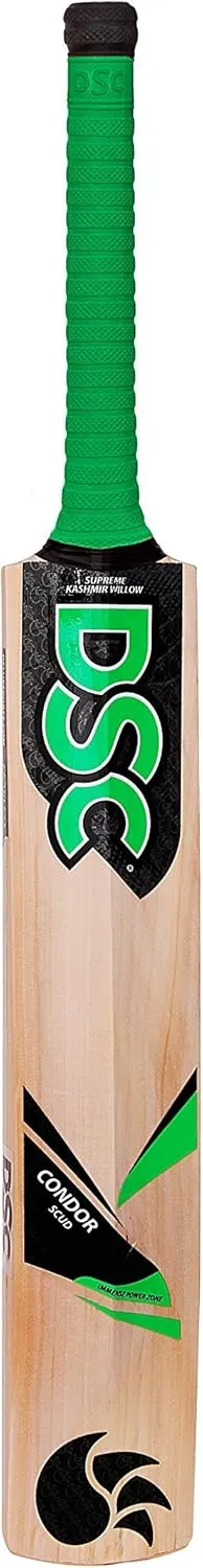 DSC Condor Scud Kashmir Willow Cricket Bat for Leather Ball | Size-6 | Light Weight | Ready to Play| Free Cover|