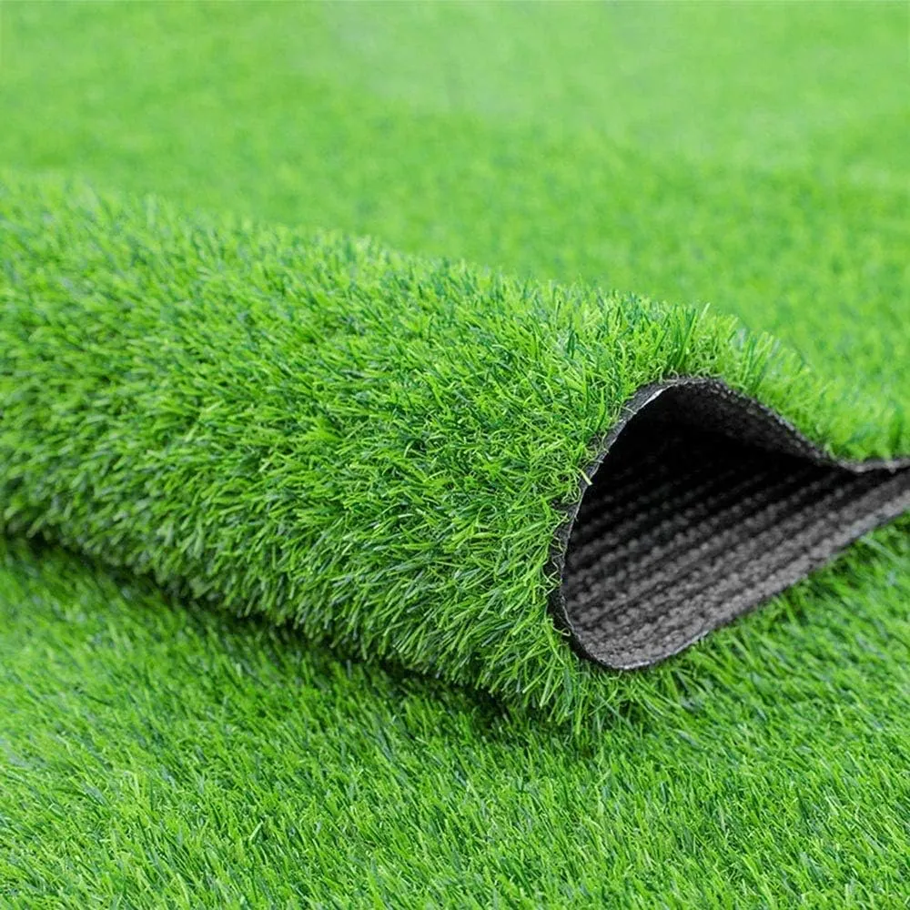 ECVV Artificial Grass Carpet Fake Grass Turf 30mm Garden Lawn Landscape Balcony Synthetic Turf Mat - Thick Fake Grass Pet Pad (200cm x 400cm, Green)