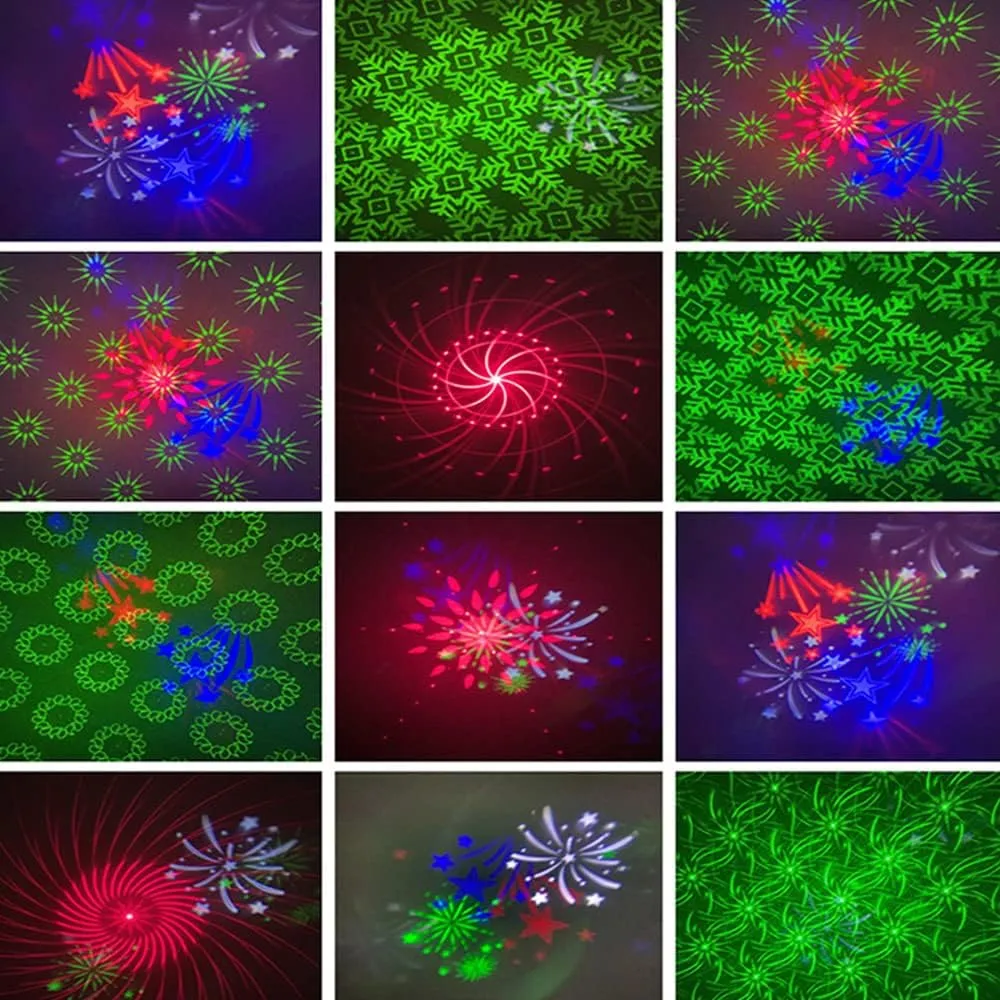 CRONY Voice Control Christmas Light Led Snowflake Laser Light Pattern Light Outdoor Party Light Decoration Light Ktv Stage Light