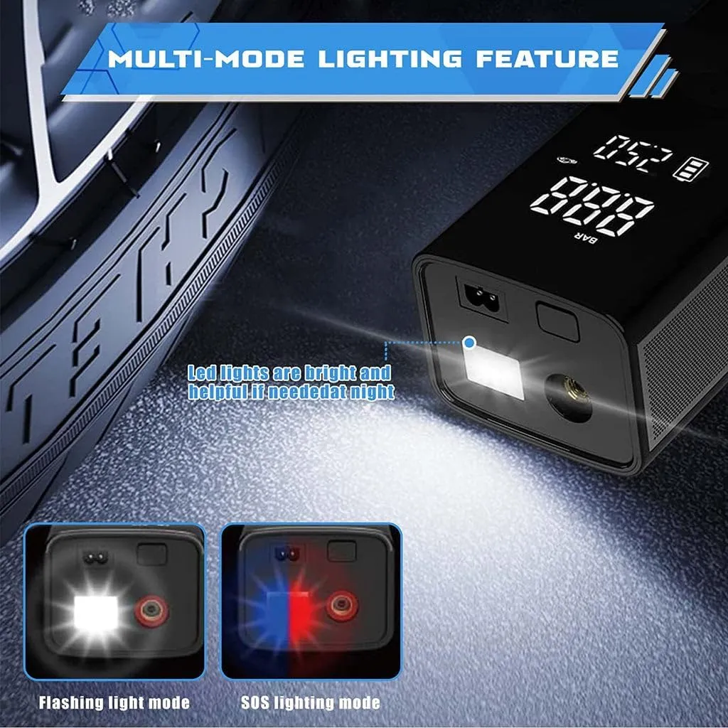 CRONY C0504023-5 Portable Electric Air Inflator Smart Touch Tyre Inflator Electric Portable 12V Air Compressor Pump