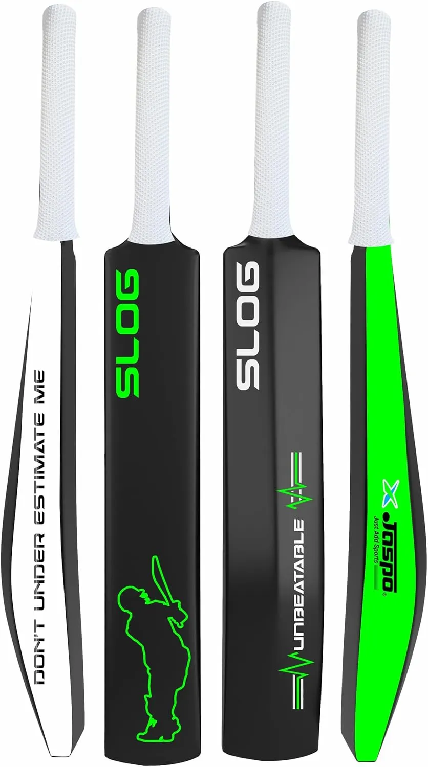 Jaspo SLOG Plastic Tennis Cricket Bat Full Size Bat (34” X 4.5” inch) for All Age Group (SLOG Cricket BAT)