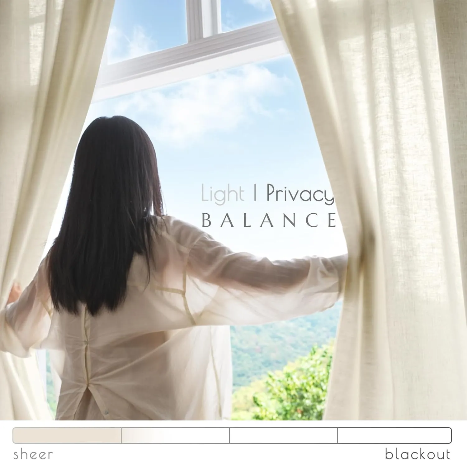 JINCHAN Linen Beige Curtains for Living Room Farmhouse Rod Pocket Back Tab Light Filtering Window Drapes for Bedroom Curtains Crude (2 Panels,127 x213 CM)