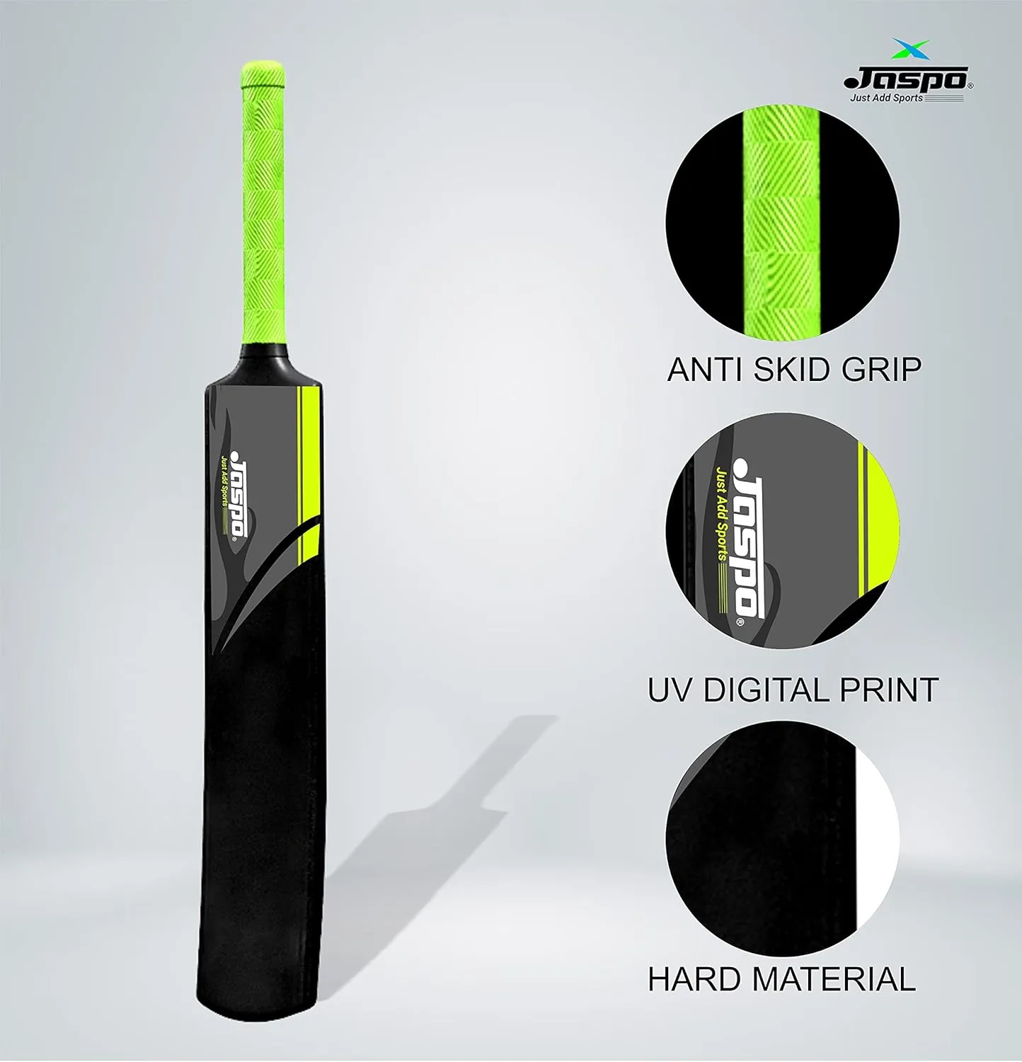 Jaspo CRIC Addict Plastic Cricket Bat Set Combo with Soft Cricket Ball for Kids