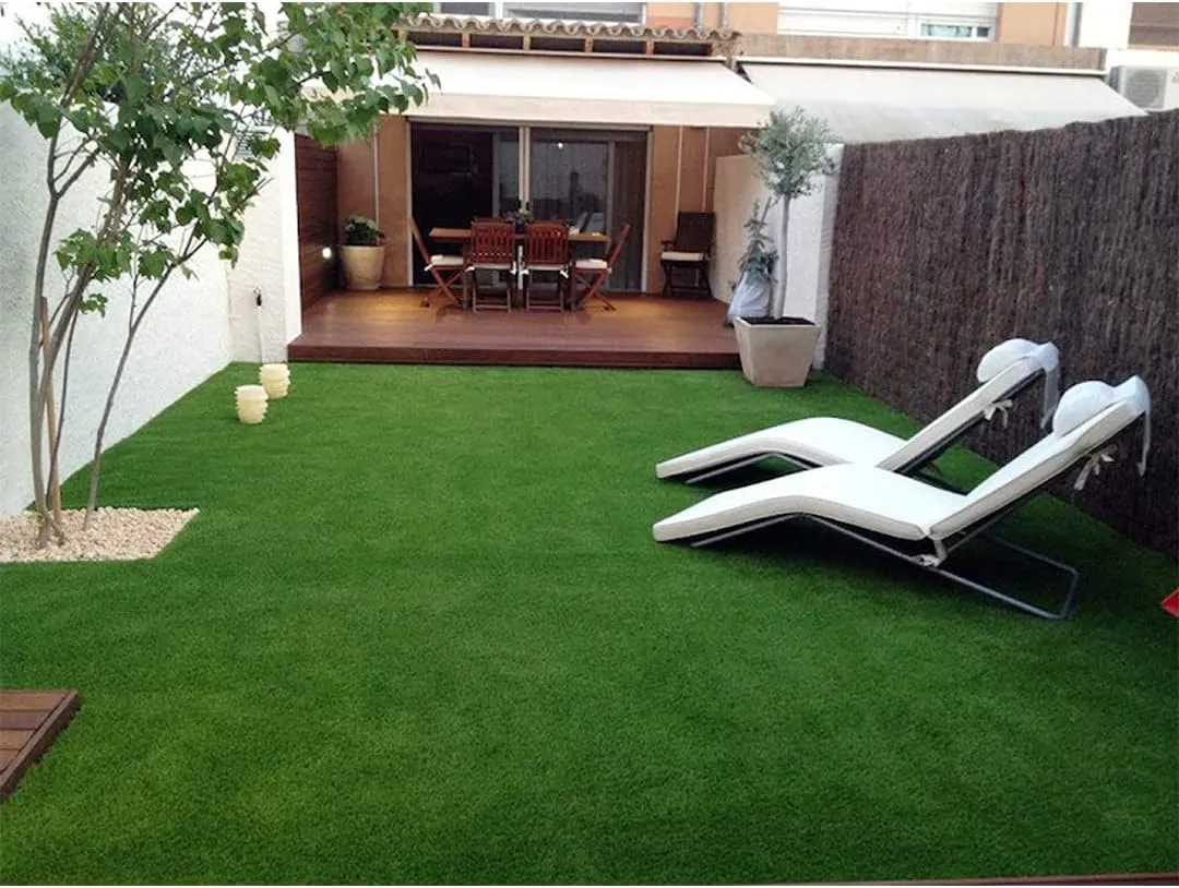 Egardenkart Artificial Grass Carpet 36mm Fake Grass Turf 2meters x 1meters 2SQM Square Meters (200cm x 100cm, Green)