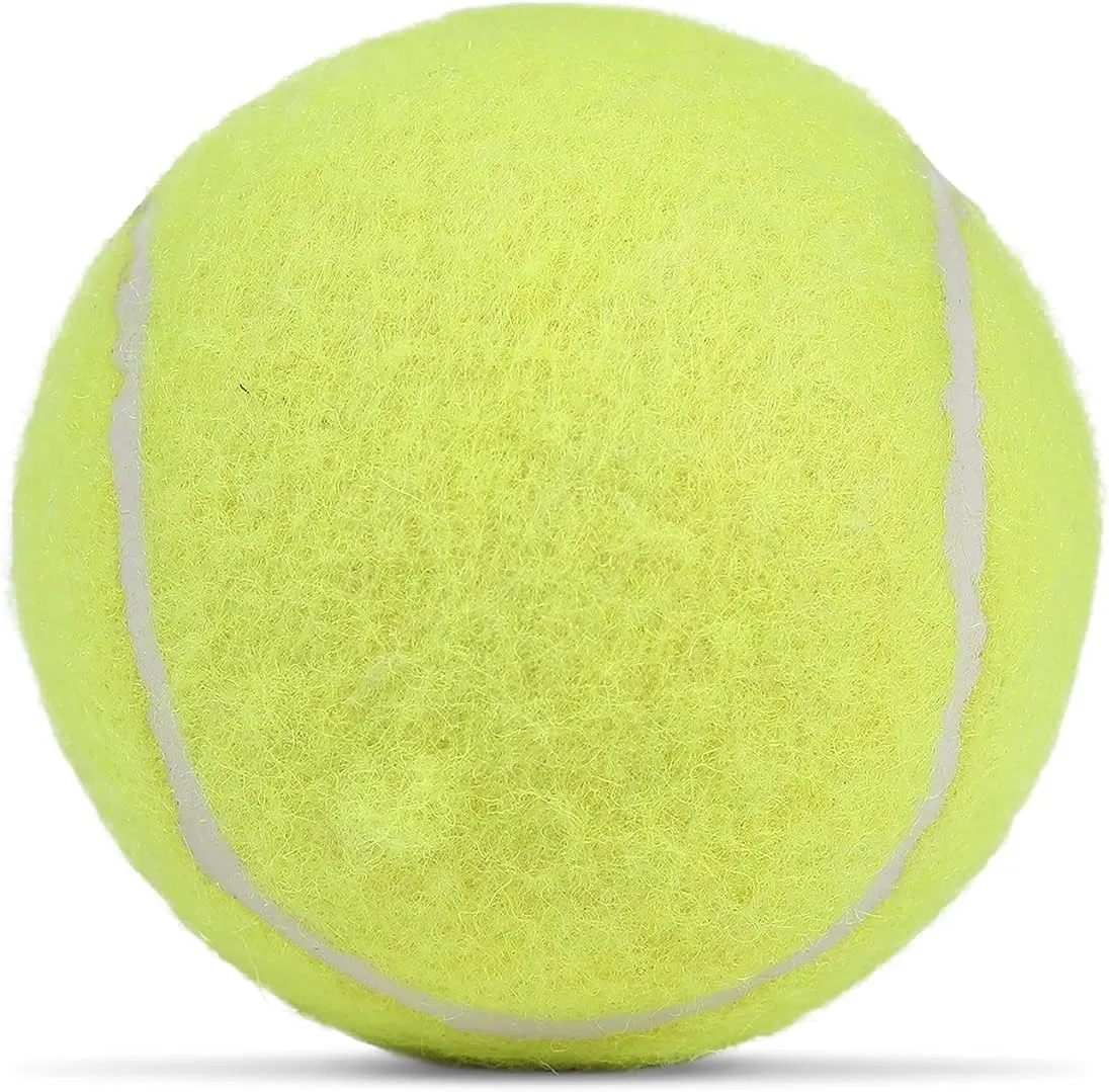 Cosco Cricket Normal Force Leather Tennis Ball (Yellow) -Pack of 6
