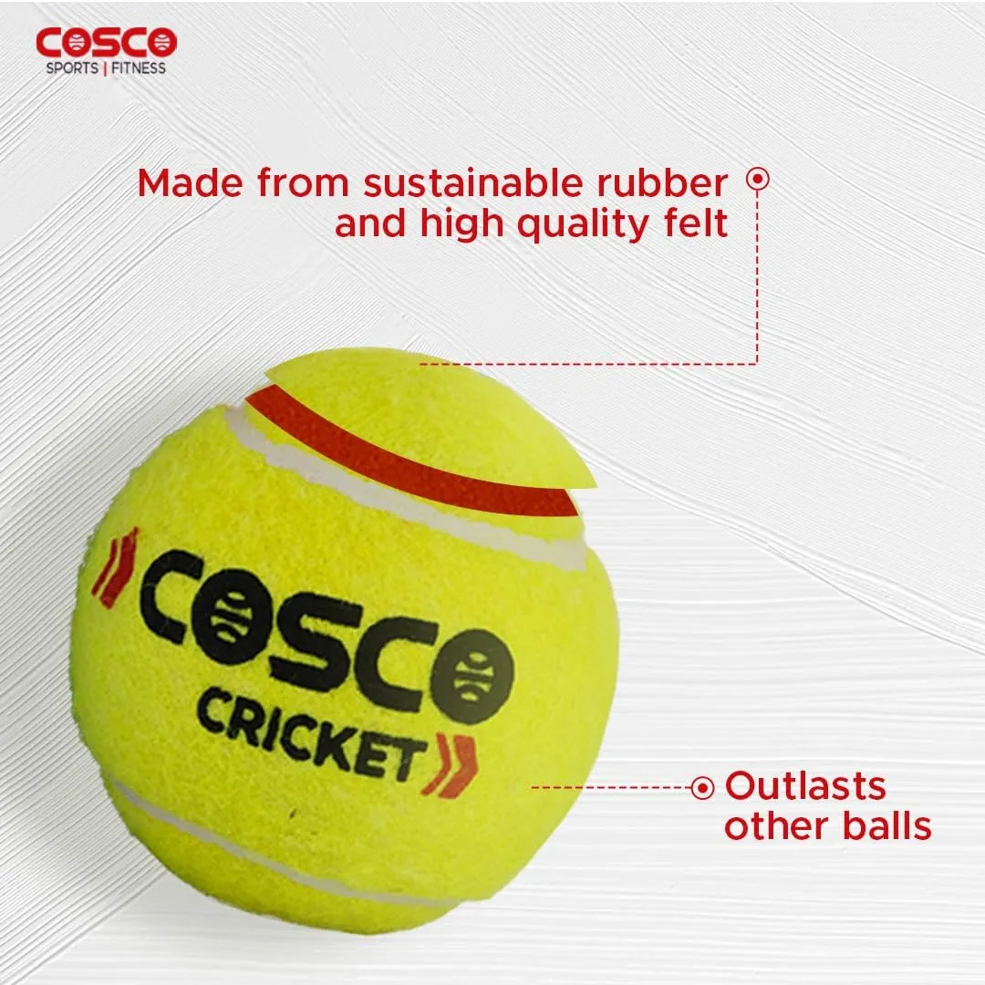 Cosco Light Cricket Tennis Ball