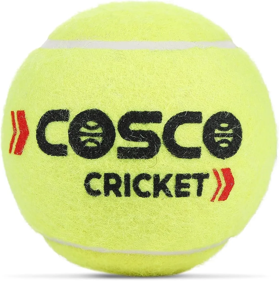 Cosco Cricket Normal Force Leather Tennis Ball (Yellow) -Pack of 6