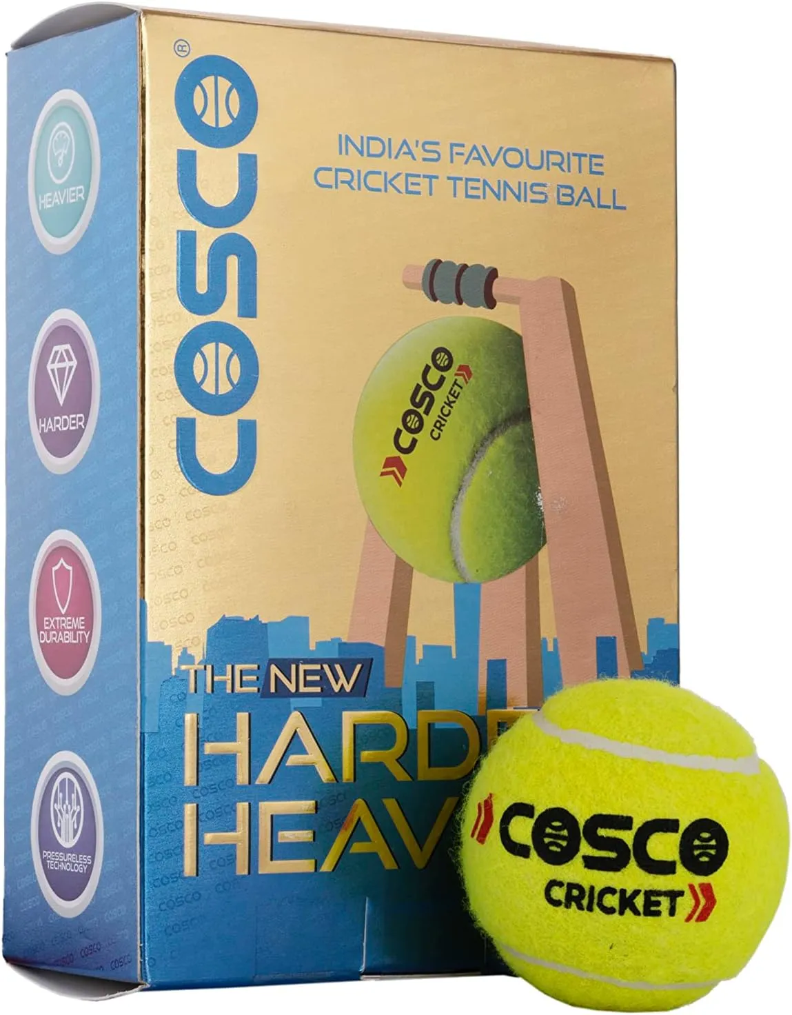 Cosco Light Cricket Tennis Ball