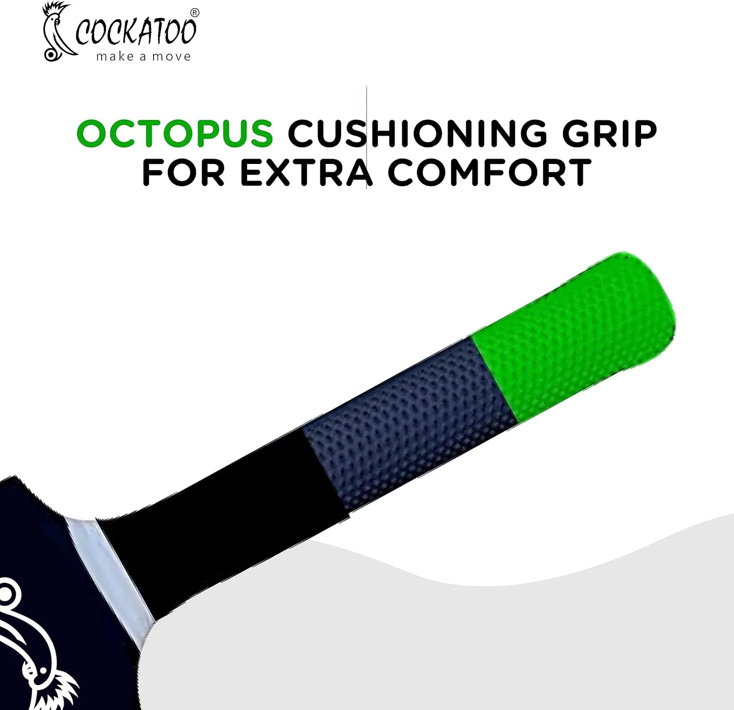 Cockatoo Destructor Bat l Power Series l Academy Size (34" X 4.5") l Classic Black l Precision Striking l Heavy Duty Plastic Cricket Bat l for Ages 15 and Above l Men, Women & Children