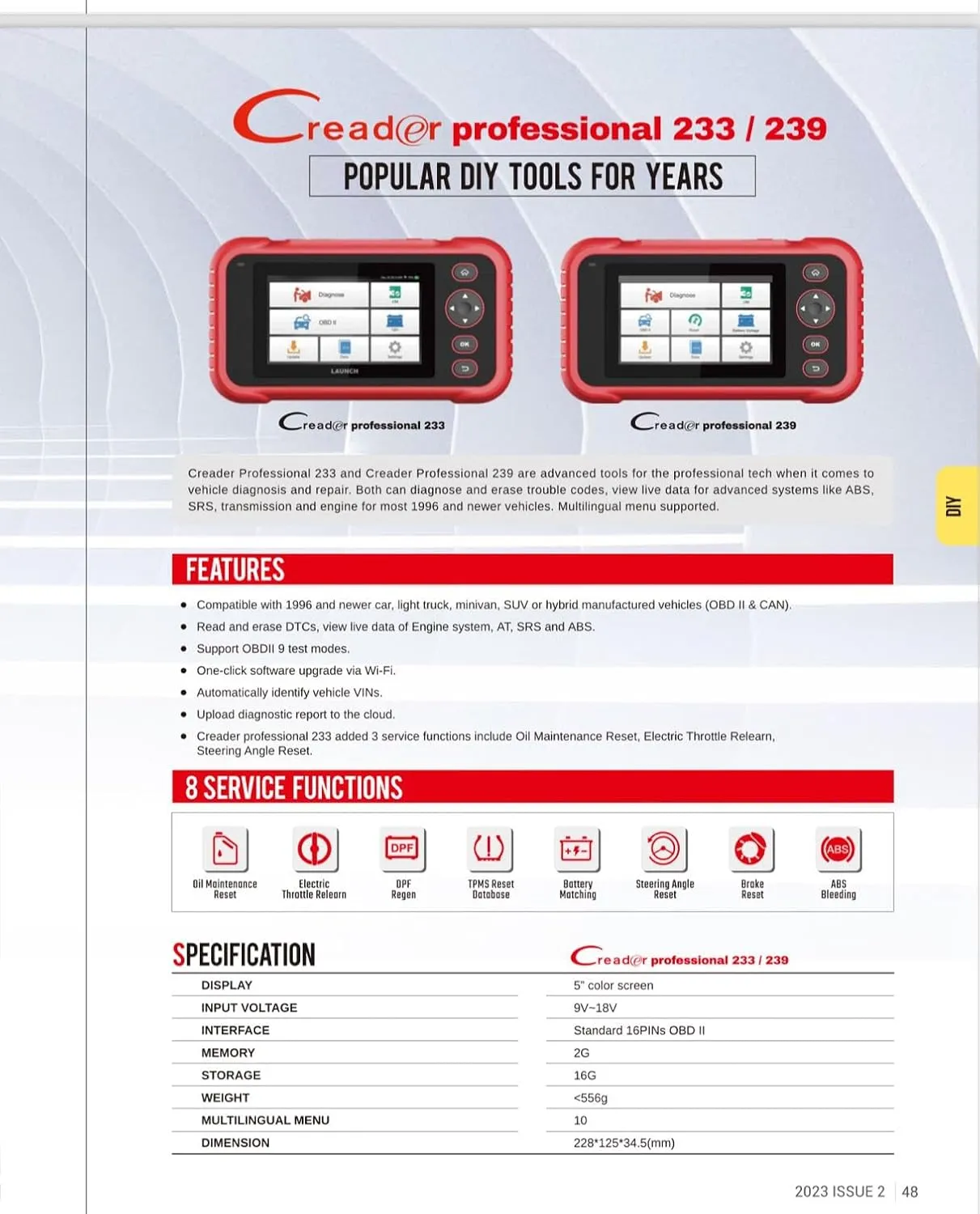 CRONY 239 advaced OBD Professional Diagnostic Tool