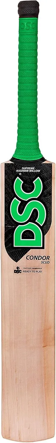 DSC Condor Scud Kashmir Willow Cricket Bat for Leather Ball | Size-6 | Light Weight | Ready to Play| Free Cover|
