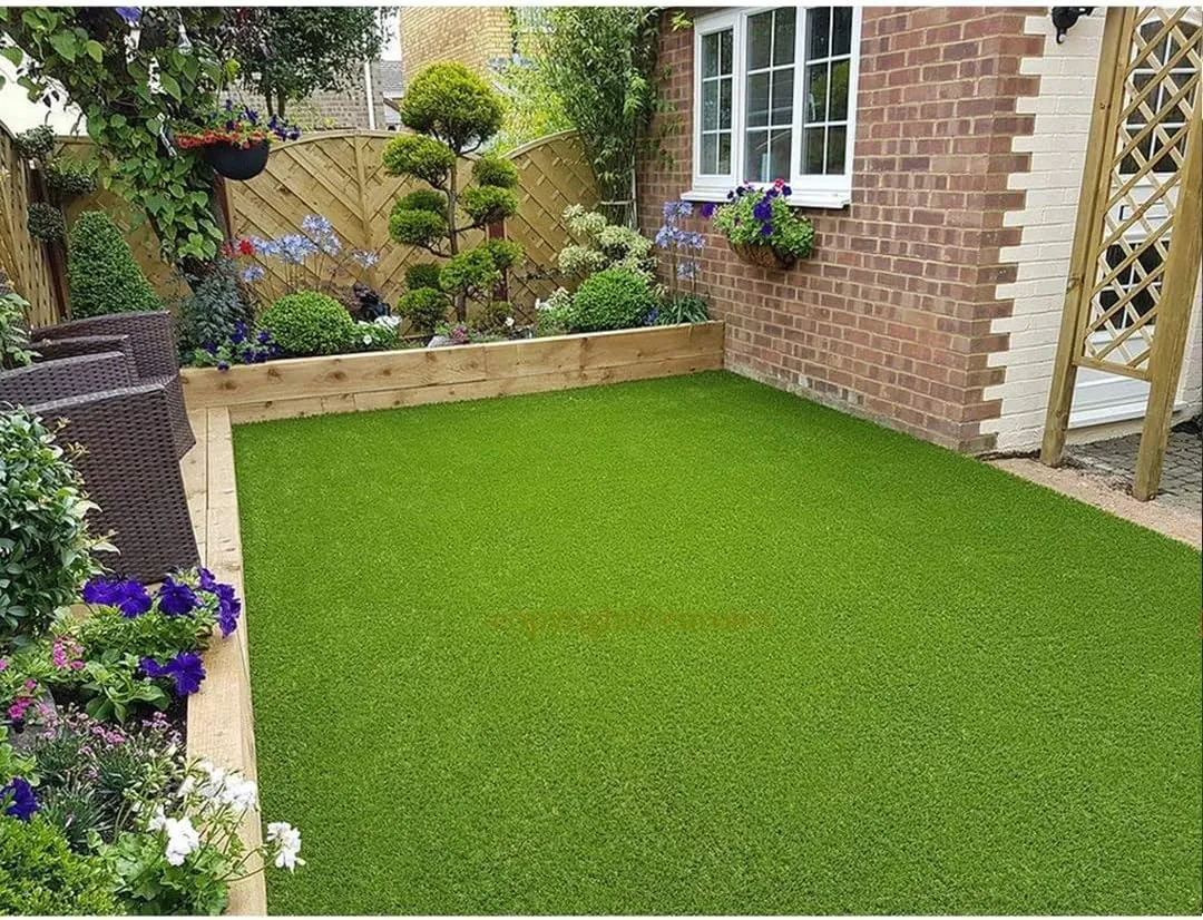 Egardenkart Artificial Grass Carpet 36mm Fake Grass Turf 2meters x 1meters 2SQM Square Meters (200cm x 100cm, Green)