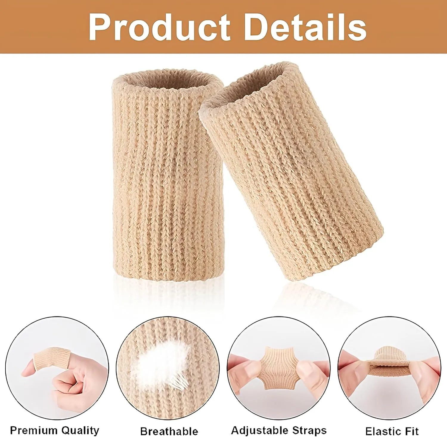 INSIME Finger protector for cricket, volleyball | Finger tape for cricket fielding finger cover bandage | Finger support for pain relief basketball volleyball finger protection | (Pack of 10) (Light