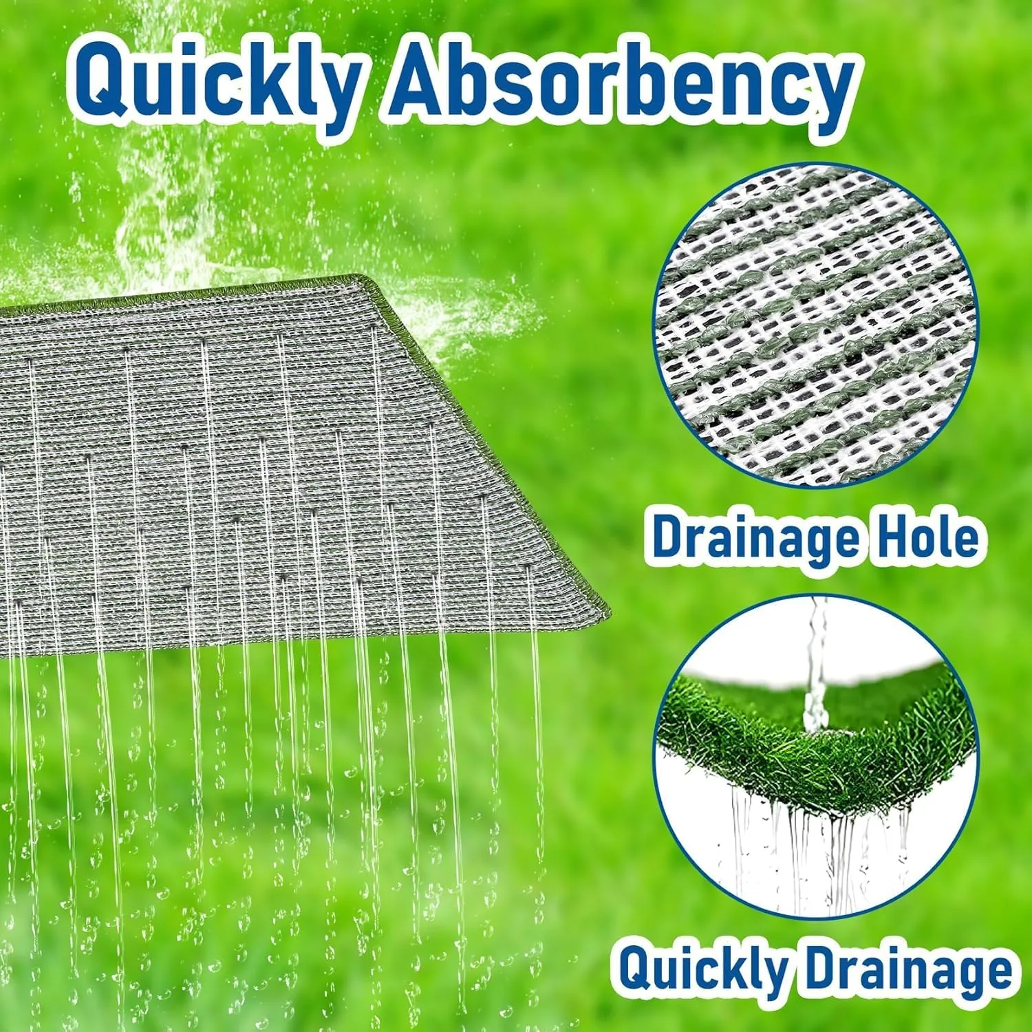 Ankila Dog Grass Pad with Tray,2 Pack Replaceable Artificial Grass Puppy Training Pad,Potty Pads for Dogs 63.5CMx 50.8CM,Removable Waste Tray for Easier Clean Up, Artificial Turf