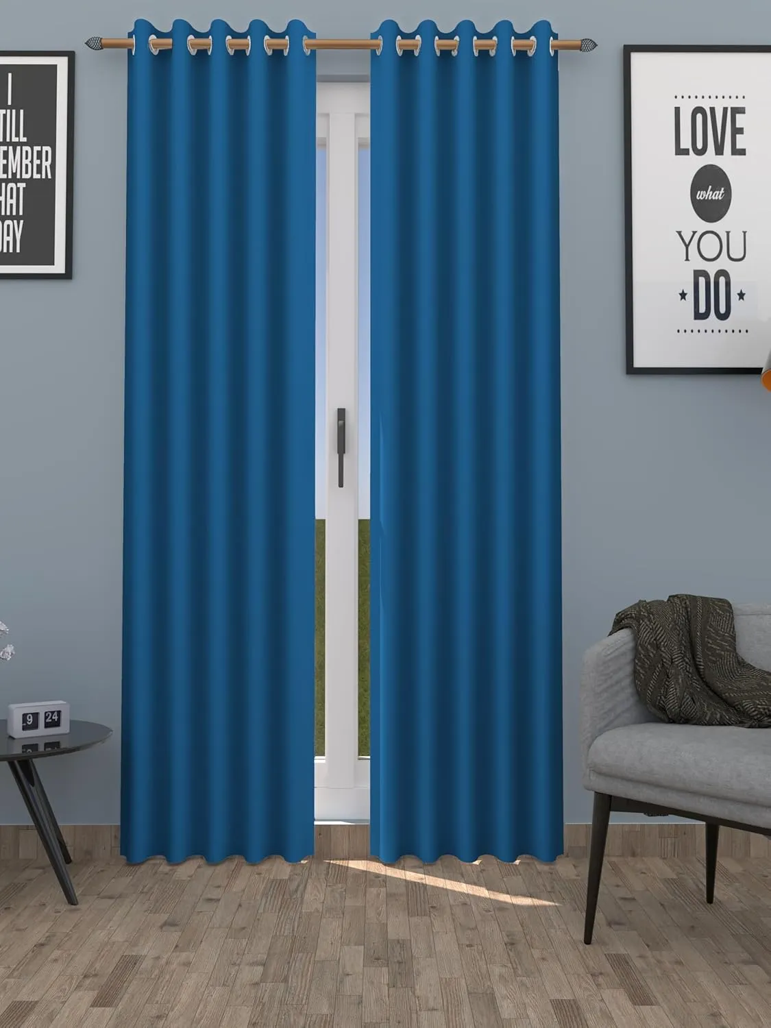 Amali Blackout Long Shiny Curtains – Set of 2 Panels (127cm W x 274cm L) | Noise Cancelling, Sun Blocking Drapes for Bedroom, Living Room & Home Décor | ستائر تعتيم | ستائر غرفة نوم (26)