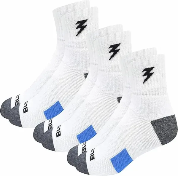 blitzsox cricket pro hi performance professional cricket socks (extra thick & durable), pack of 3
