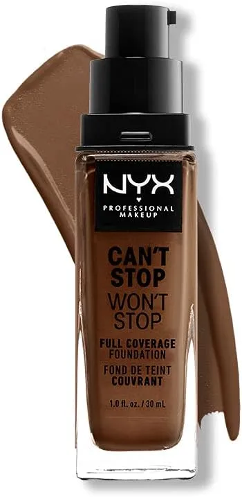 NYX PROFESSIONAL MAKEUP Can't Stop Won't Full Coverage Foundation, Deep Rich 20 - Image 1