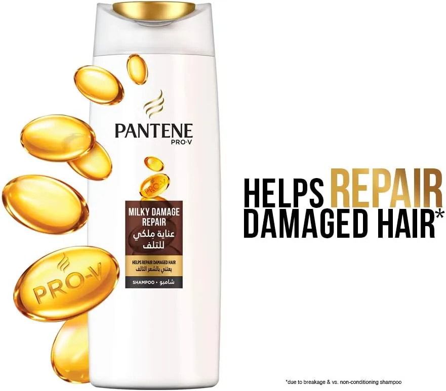 Pantene Pro-V Milky Damage Repair Shampoo, 600 Ml + 400 Ml - Image 4
