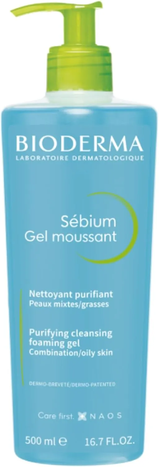 Bioderma Sebium Purifying Cleansing Foaming Gel - Combination to Oily Skin, 500ml - Image 1