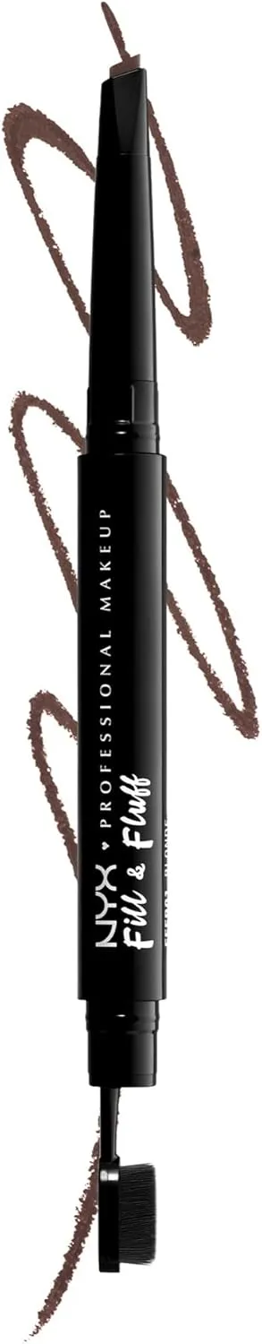 NYX PROFESSIONAL MAKEUP Fill & Fluff Eyebrow Pomade Pencil, Chocolate 04 - Image 1