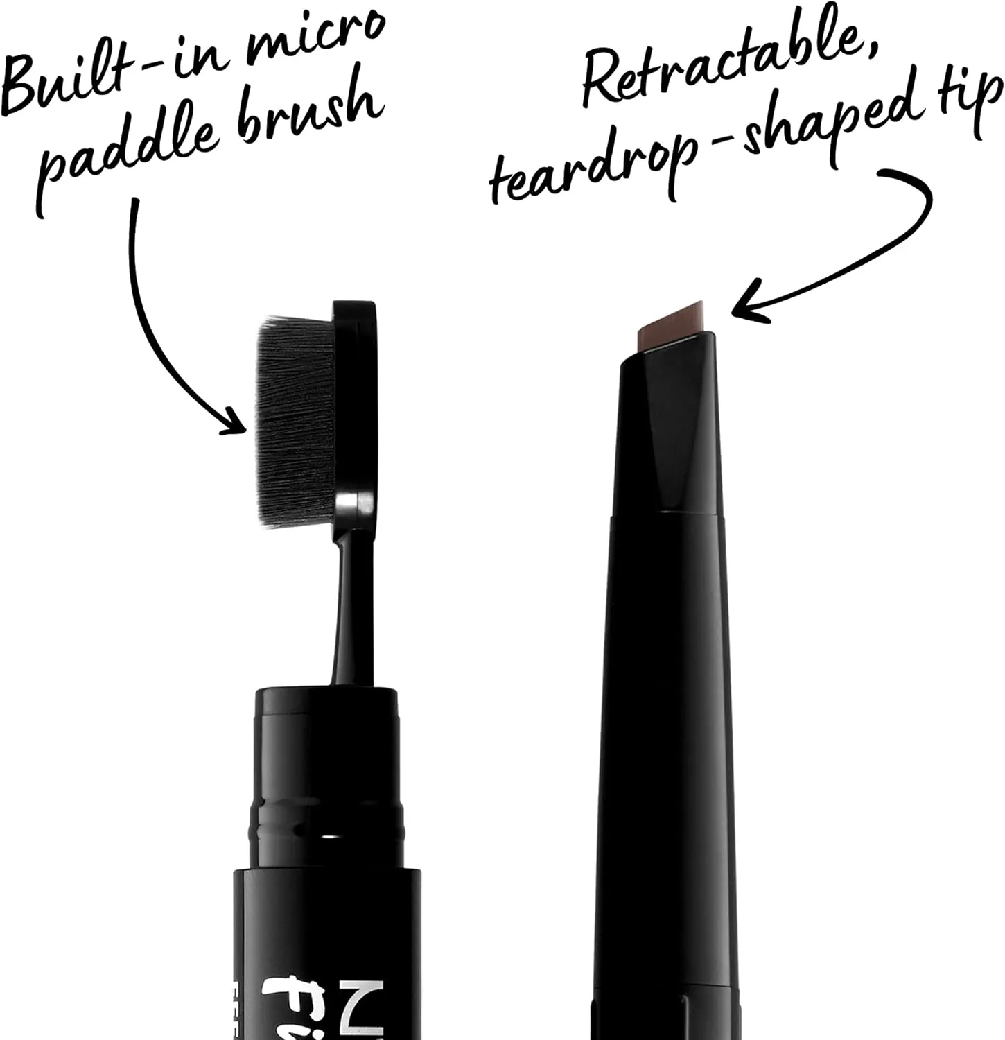 NYX PROFESSIONAL MAKEUP Fill & Fluff Eyebrow Pomade Pencil, Chocolate 04 - Image 3