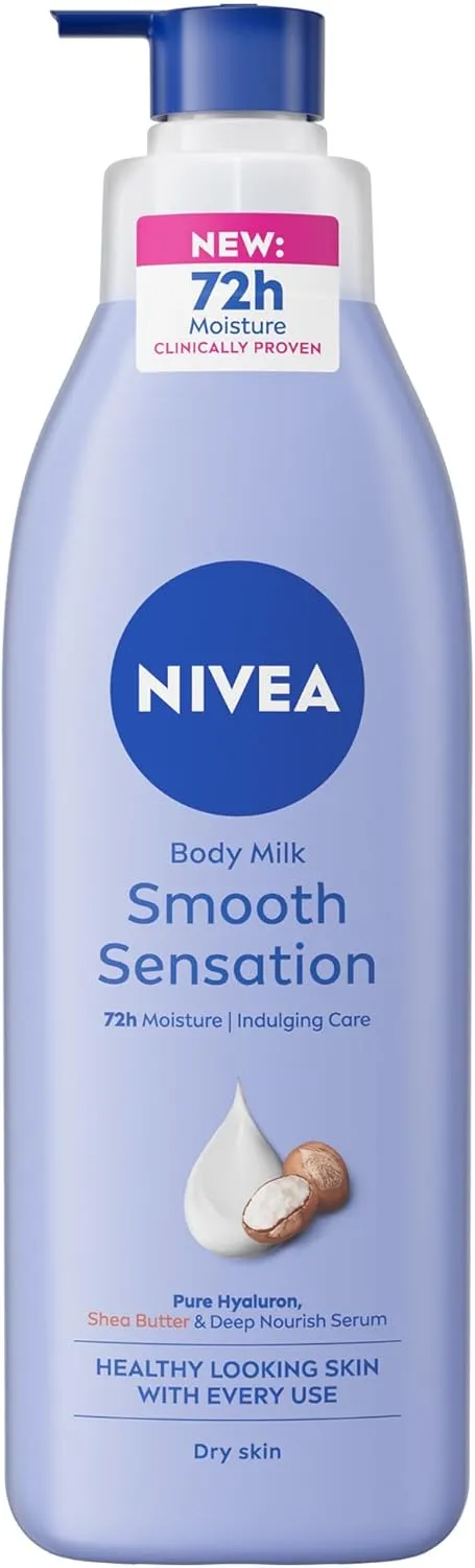 NIVEA Body Lotion for Dry Skin, Shea Smooth, with Deep Moisture Serum, 48H of Indulging Moisture Care, 400ml - Image 2